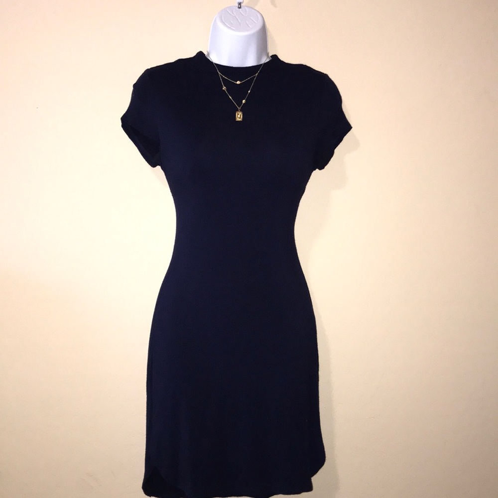 Navy Blue T-Shirt Dress